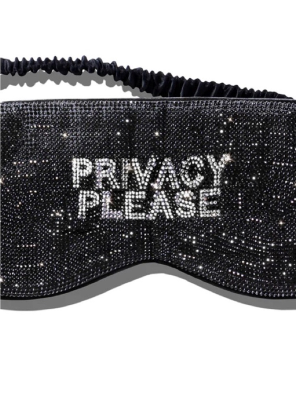 slip Black Rhinestone 'Privacy Please' Sleep Mask